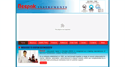 Desktop Screenshot of deepakinstruments.com